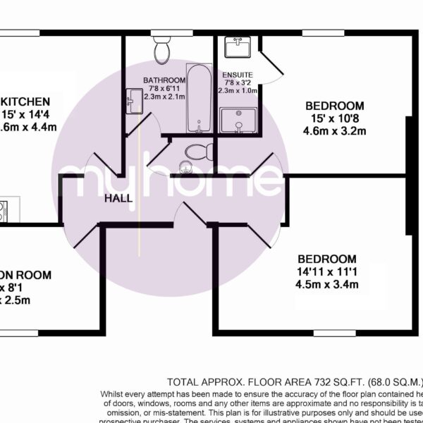 Anson Road, N7 0AA , Bedroom flat ensuite shower