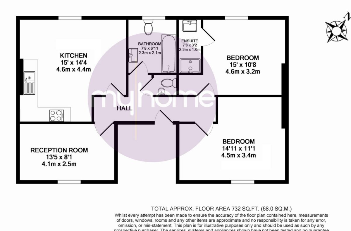 Anson Road, N7 0AA , Bedroom flat ensuite shower